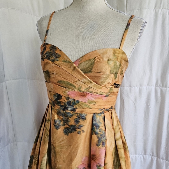 James Coviello | Anthropologie Floral Ruched Dress - Picture 3 of 9